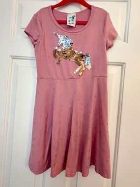 Lily Bleu Mauve Pink Sequin Unicorn Dress